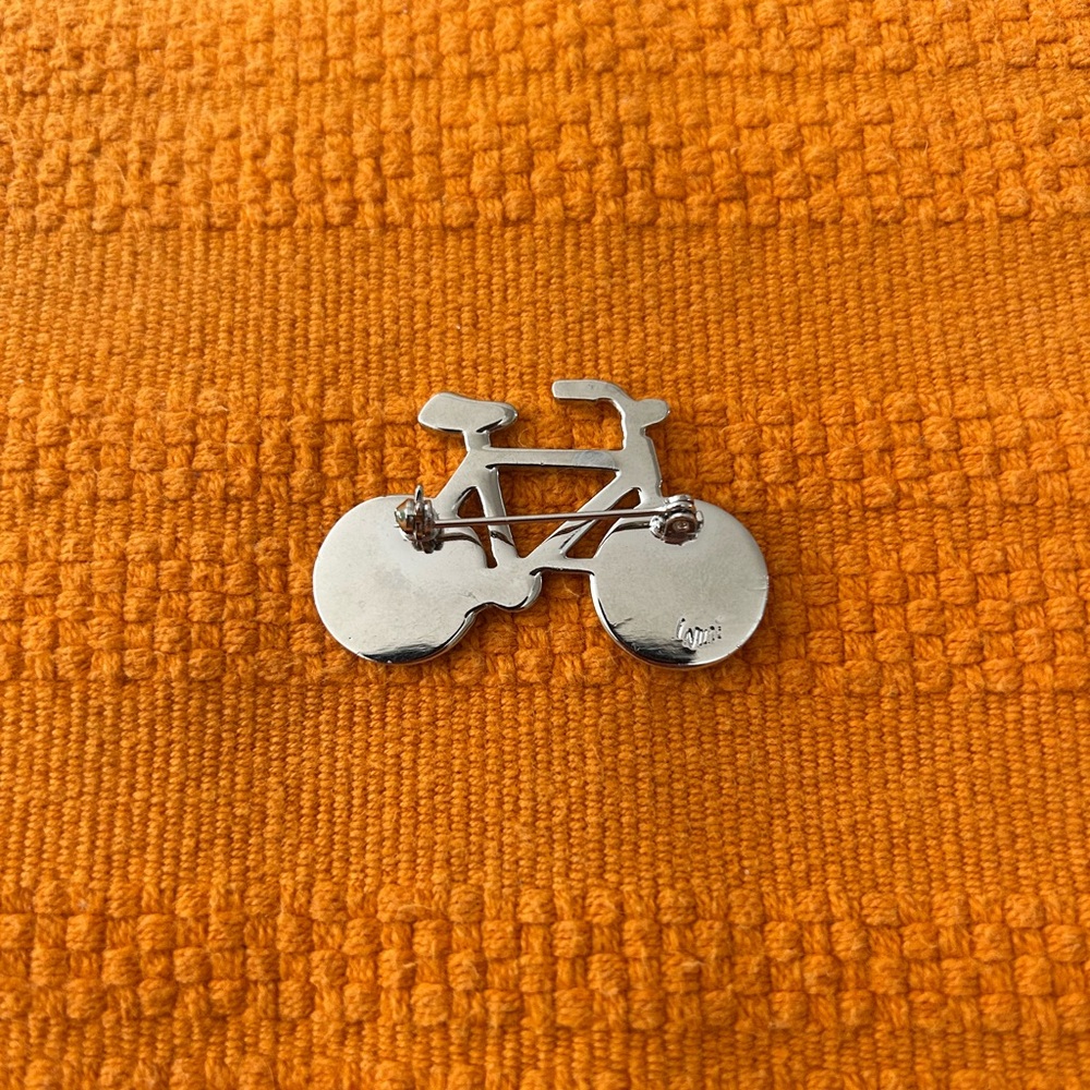 Bicycle Pin w/ Iridescent Inlay - Picture 2 of 5